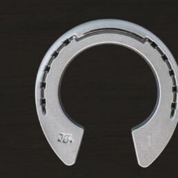 Aluminium Onion Heel Shoe - visit the official Jim Blurton shop to buy online, horseshoes, farrier tools & accessories distributed worldwide.