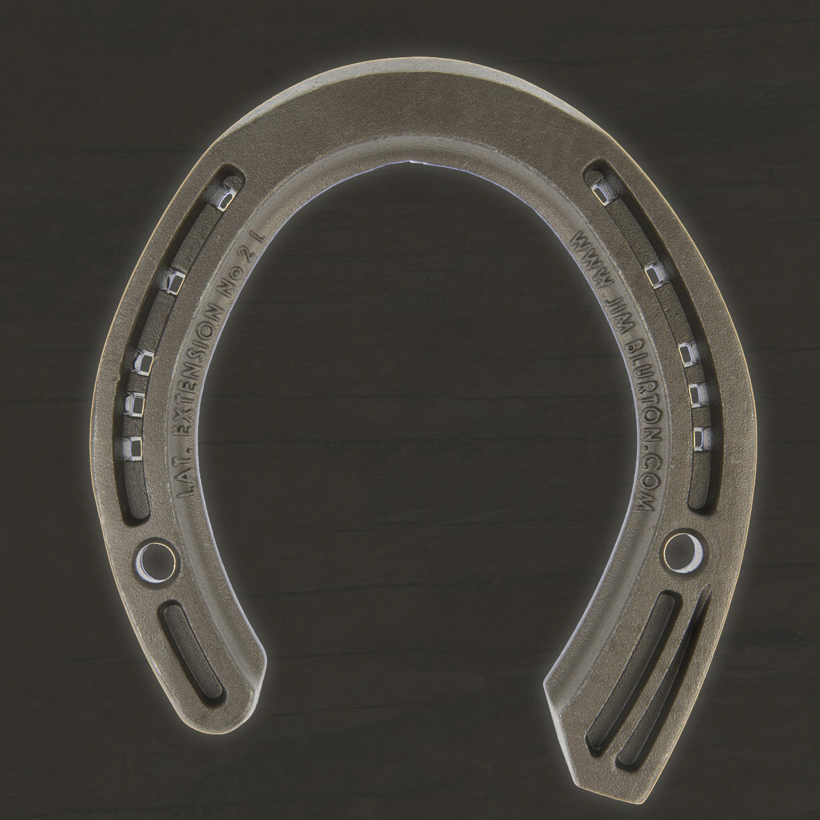 Jim Blurton Lateral Extension - Hind Shoe - Side Clipped, visit the shop to buy online, horseshoes, farrier tools & accessories distributed worldwide.