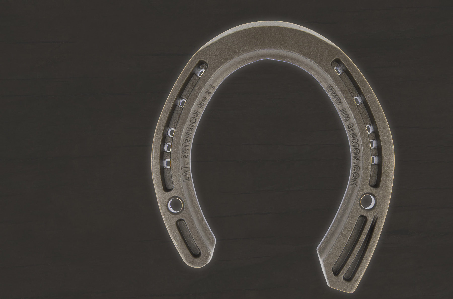 Jim Blurton Lateral Extension - Hind Shoe - Side Clipped, visit the shop to buy online, horseshoes, farrier tools & accessories distributed worldwide.