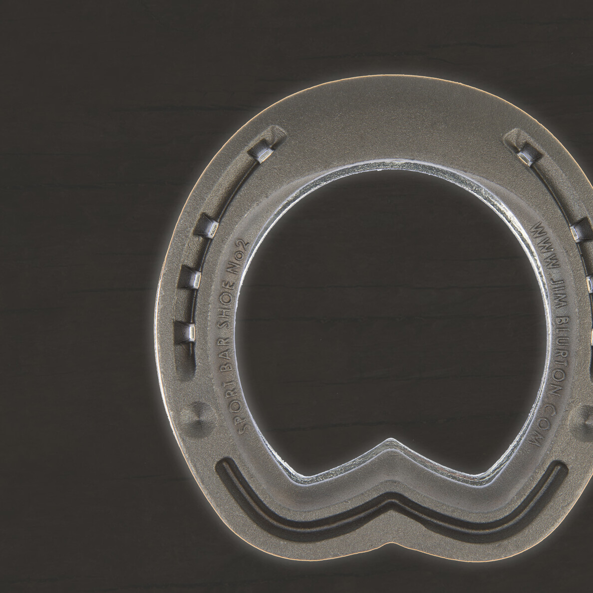 Jim Blurton Sport Straight Bar - Front Shoe - Side Clipped, visit the shop to buy online, horseshoes, farrier tools & accessories distributed worldwide.