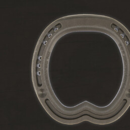 Jim Blurton Straight Bar - Front Shoe - Side Clipped, visit the shop to buy online, horseshoes, farrier tools & accessories distributed worldwide.